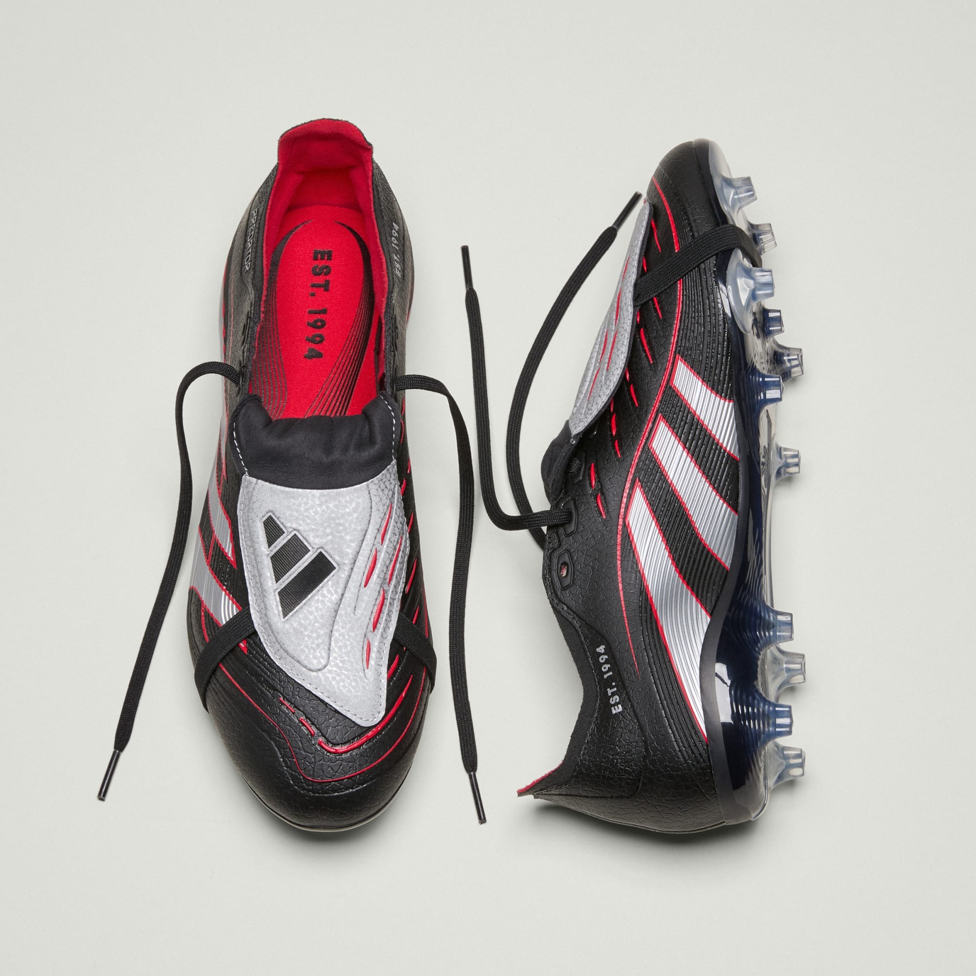 Adidas Predator Obsidian Strike Fold Over Tongue MG - Image 2
