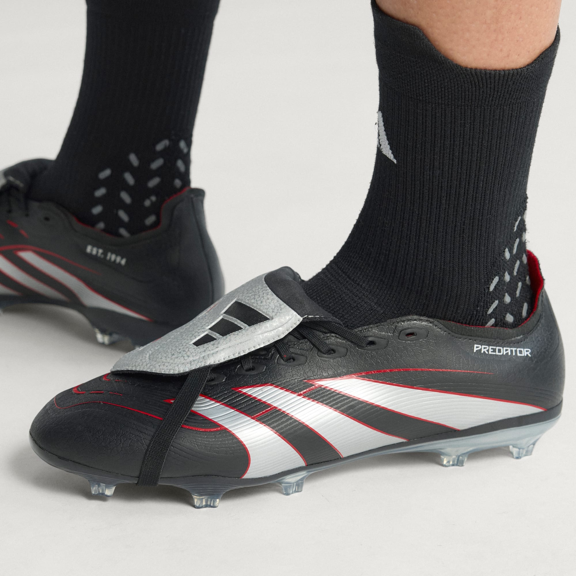 Adidas Predator Obsidian Strike Fold Over Tongue MG - Image 6