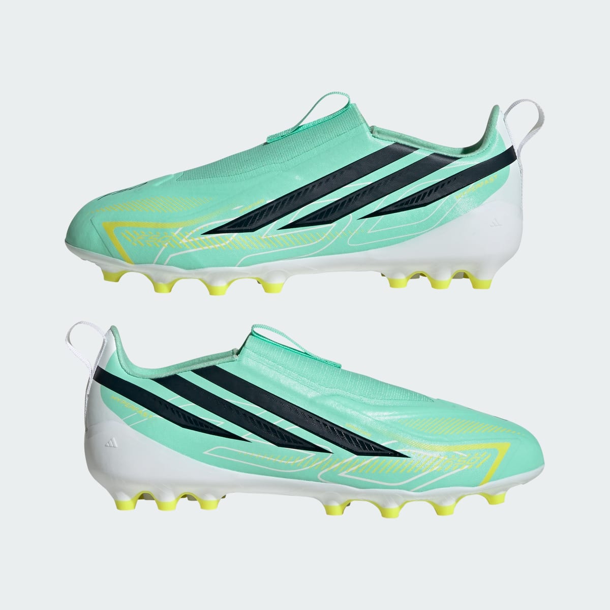 Adidas F50 Hyperfast League Laceless AG Kids voetbalschoen — foto 8